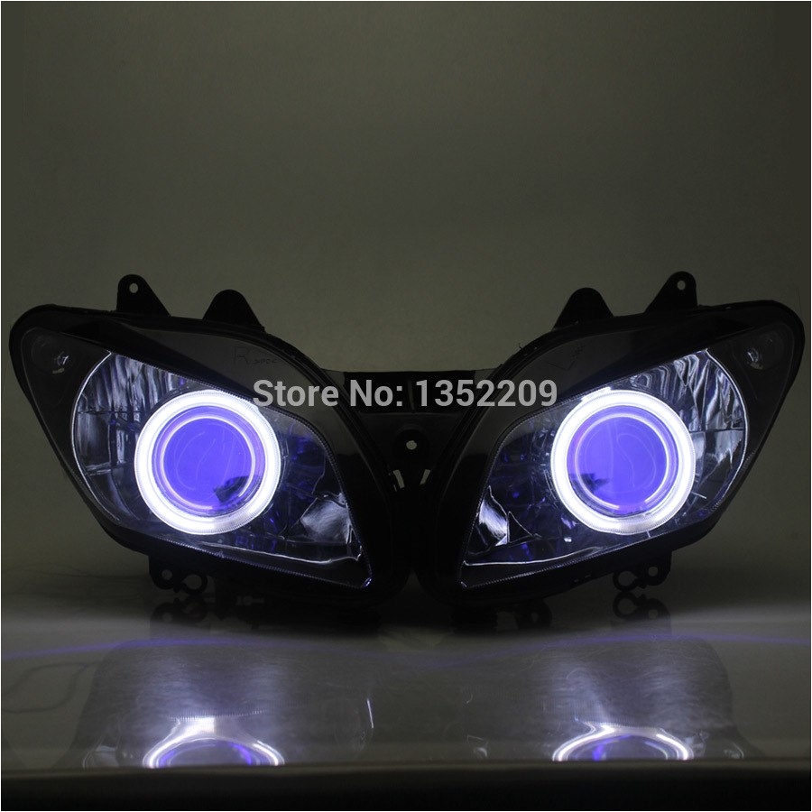 Purple Halo Lights Aliexpress Com Buy 1set Projector Headlight assembly Hid Blue