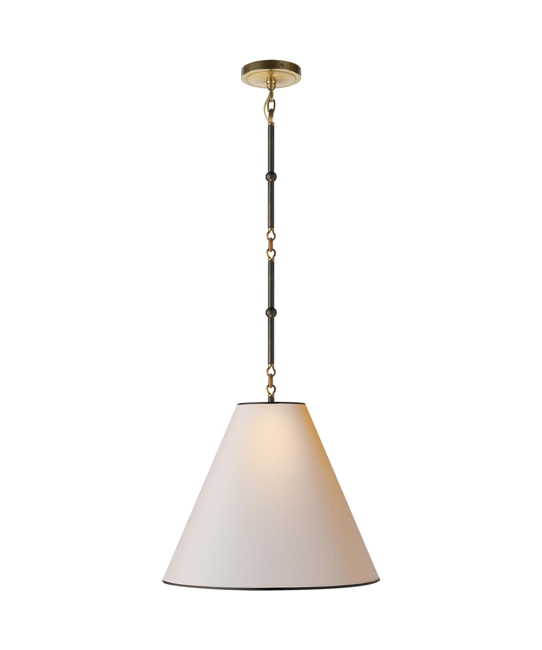 visual comfort tob5090 thomas obrien goodman 15 inch wide 1 light large pendant capitol lighting 1 800lighting com