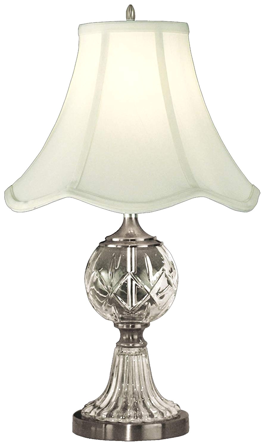 dale tiffany gt10356 crystal table lamp pewter and fabric shade glass crystal table lamps amazon com