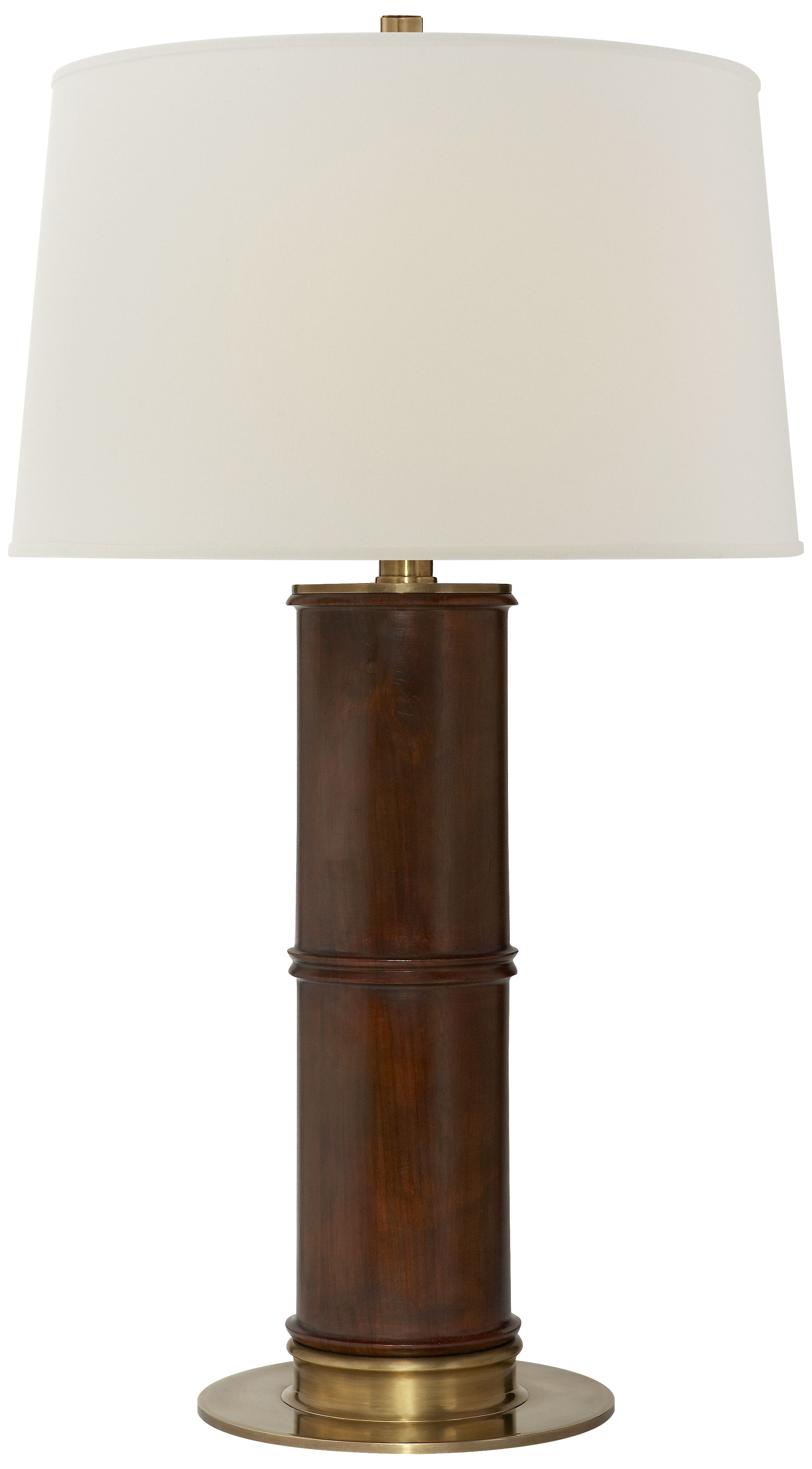 healey table lamp in mahogany