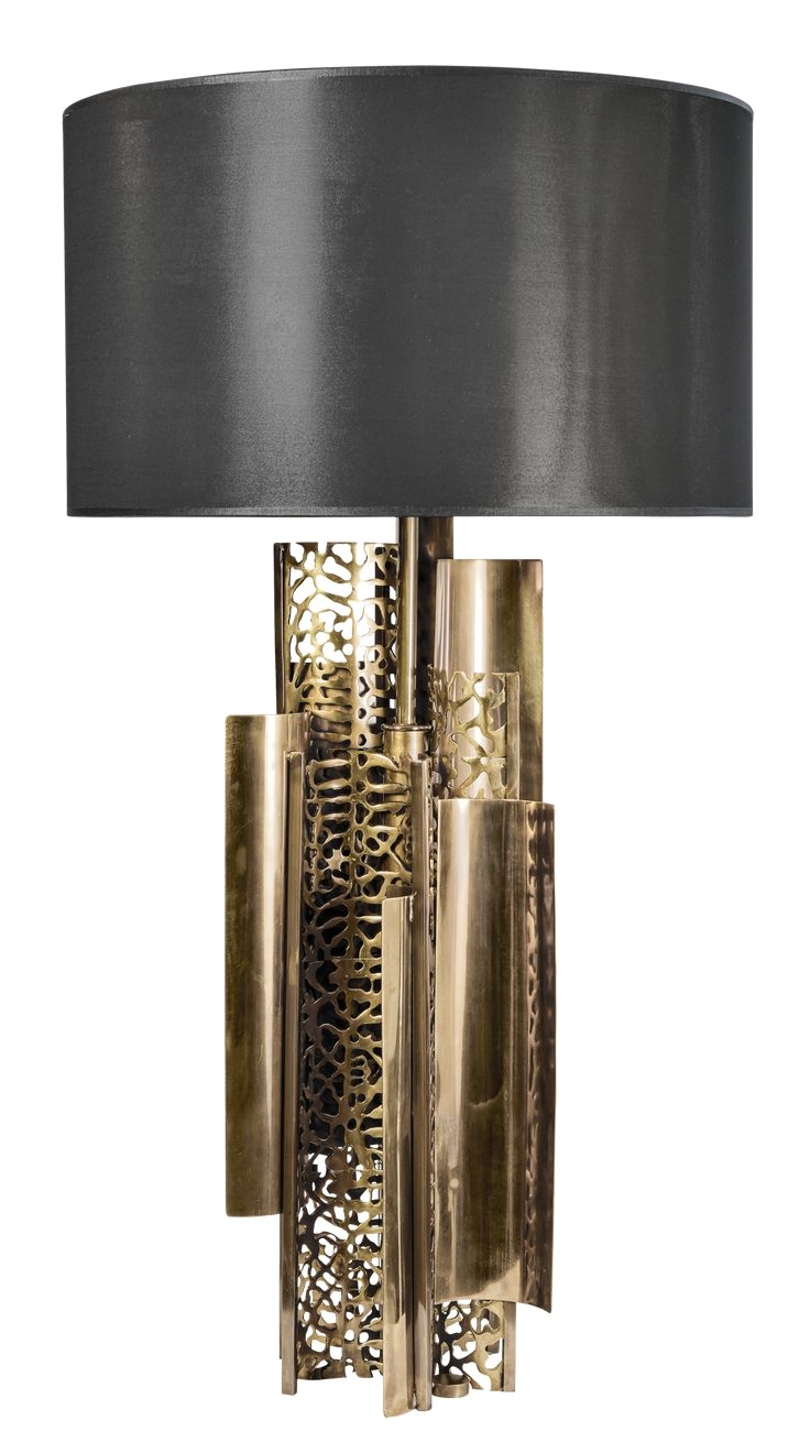 alem table lamp contemporary transitional art deco metal table lighting by carlyle