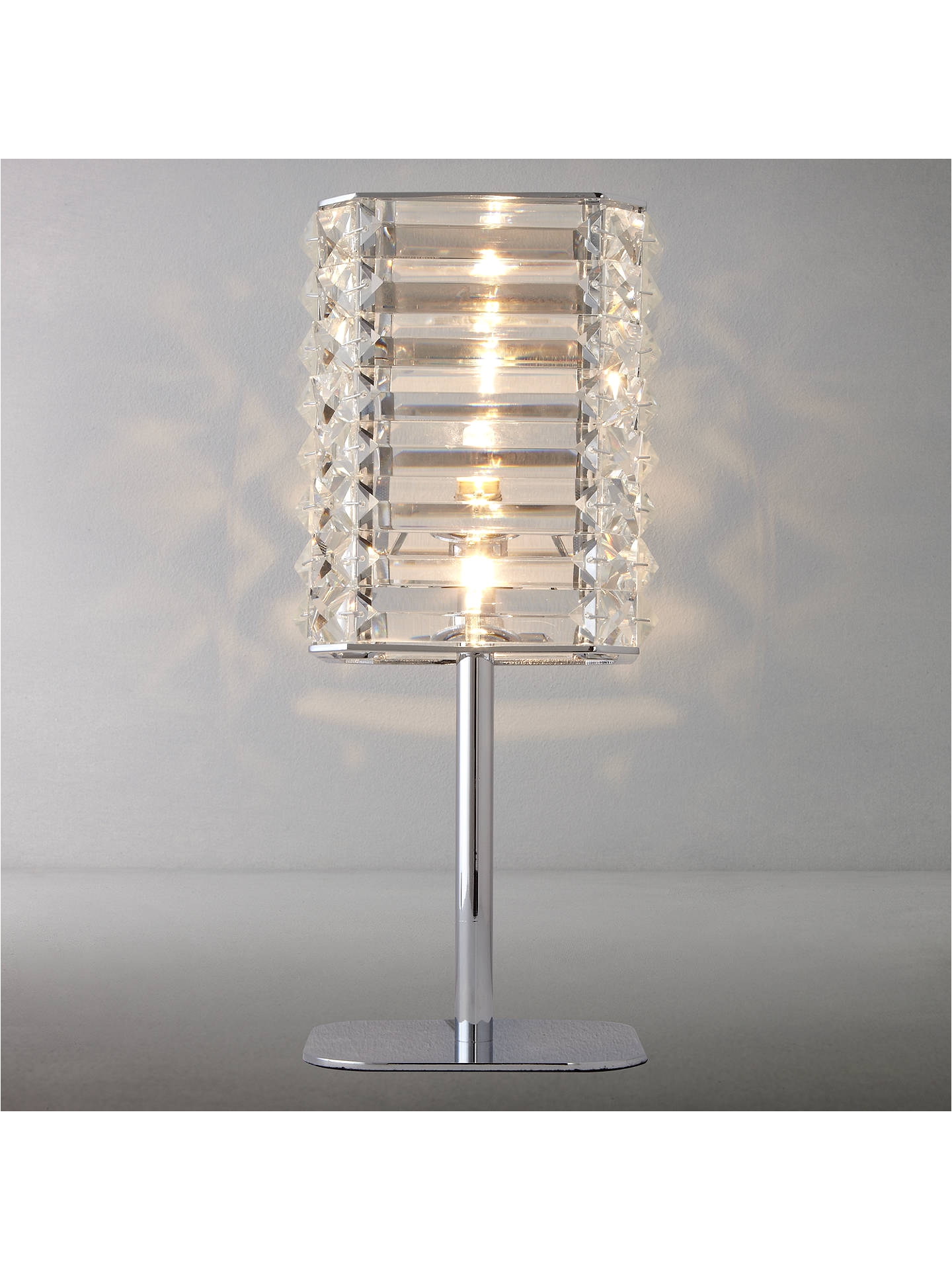 buyjohn lewis alfonso square crystal touch table lamp online at johnlewis com