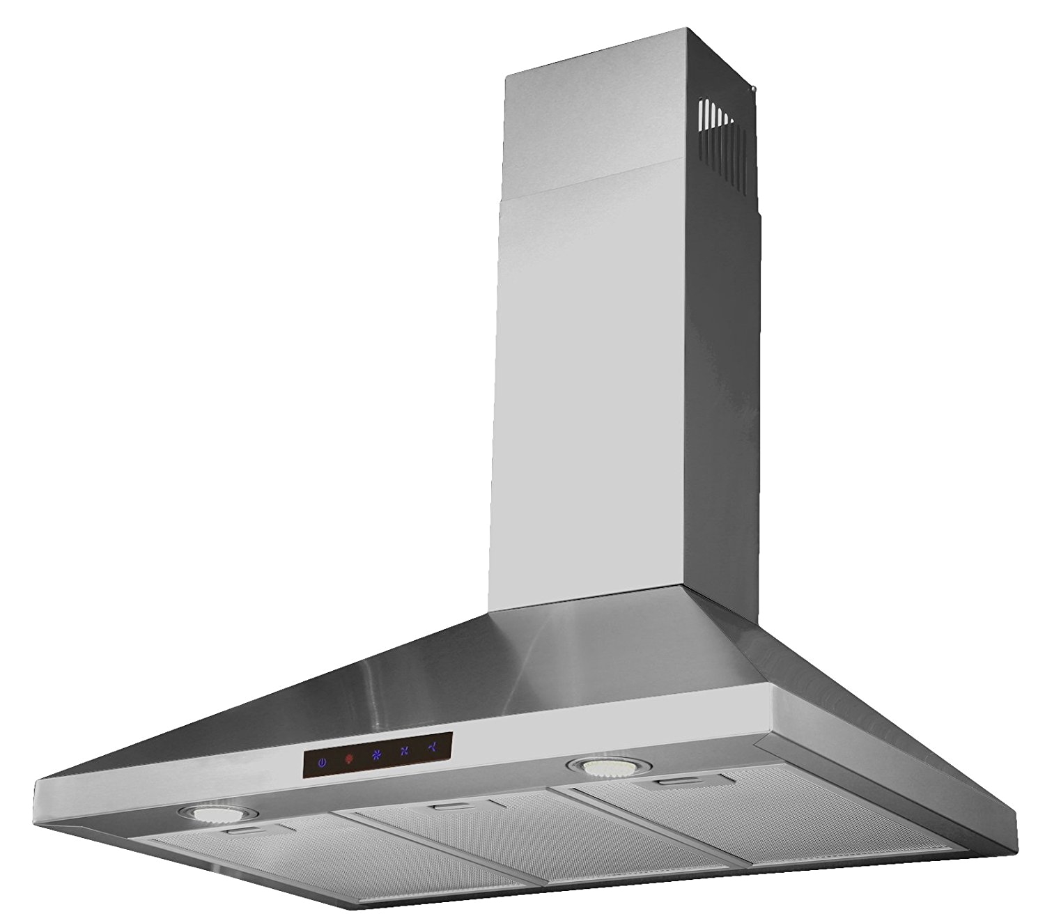 amazon com kitchen bath collection stl75 led stainless steel wall mounted kitchen range hood with high end led lights 30 appliances