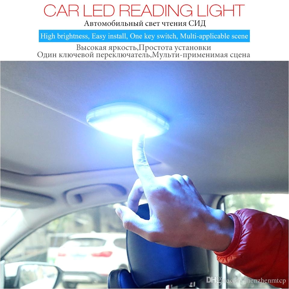 2018 car reading dome lamp multifunction led interior light free refit magnetic suction light portable emergency light for car home from shenzhenmtcp