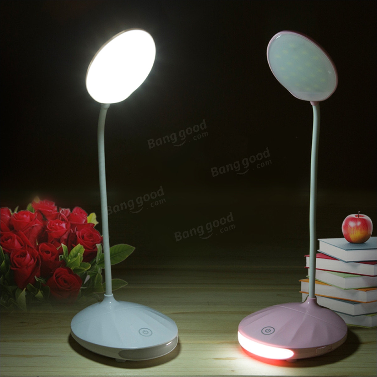 adjustable rechargeable dimmable touch sensor led reading night table light desk lamp