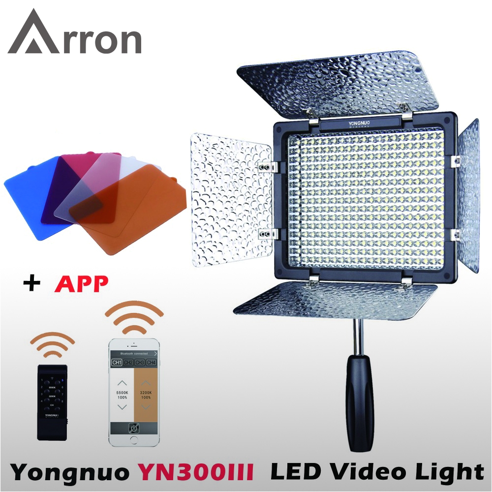 yongnuo yn300 iii yn 300 lil 5500k cri95 pro led video light with remote control