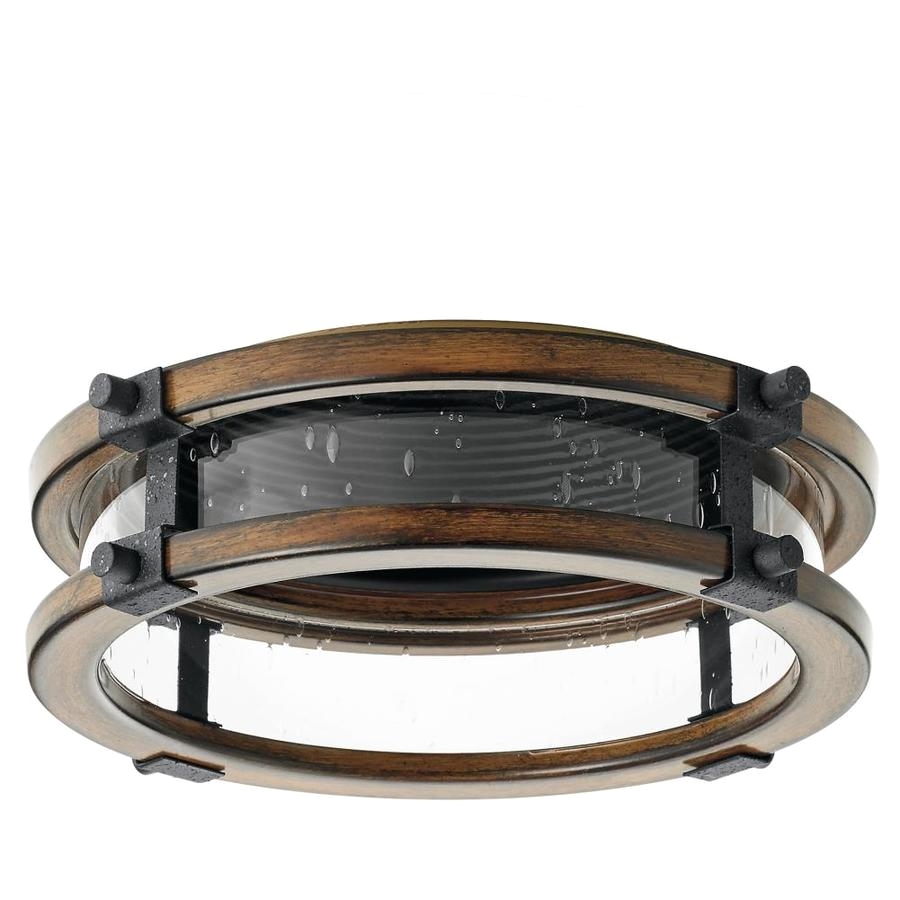 kichler barrington distressed black and aged wood baffle recessed light trim fits housing diameter