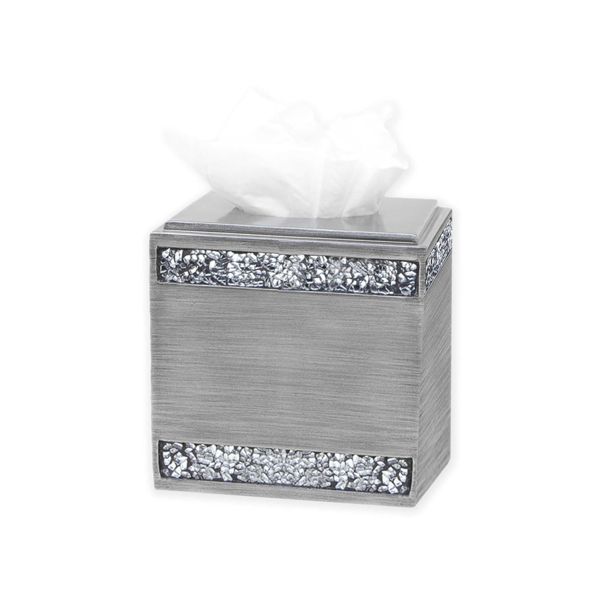 bed bath beyond india ink omni boutique tissue box holder in pewter