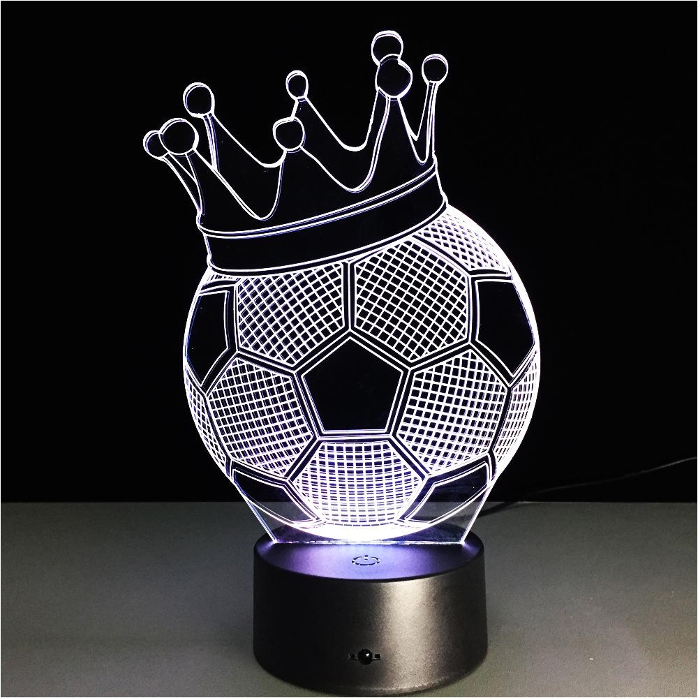 online cheap 2017 new design king football colorful small night lights ghost mirror lamp metope adornment wall lamp by leslieguo dhgate com