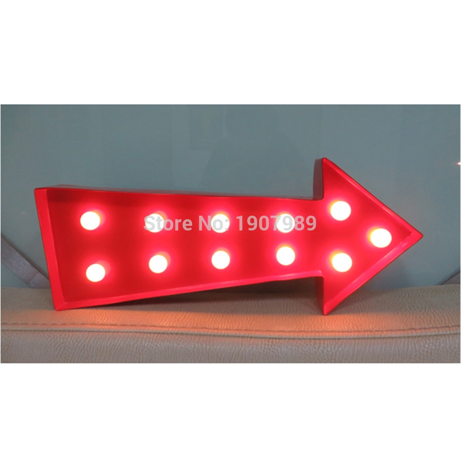 aliexpress com buy 16 5 plastic arrow led marquee sign light up vintage marquee light light indoor dorm lighting free shipping from reliable marquee