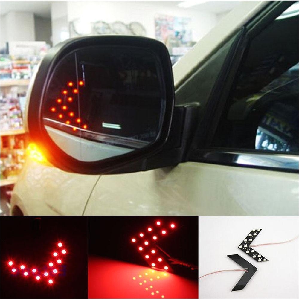 aliexpress com buy 2pcs new durable safety led yellow red blue arrow panels cars truck side mirror turn signal bright indicator indicator lights from