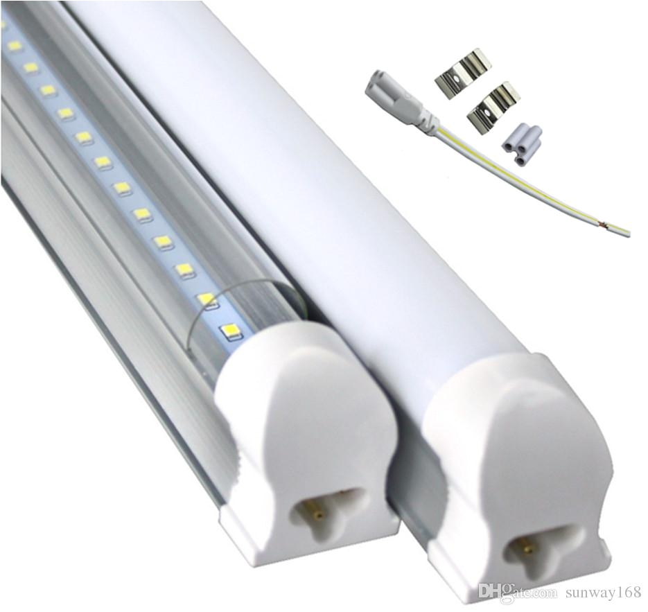 new 22w t8 integrated led tube light 4 feet smd2835 led bulb 2200lm ac85 265v ul dlc fcc ce 25 fluorescent tube led replacement led lights to replace