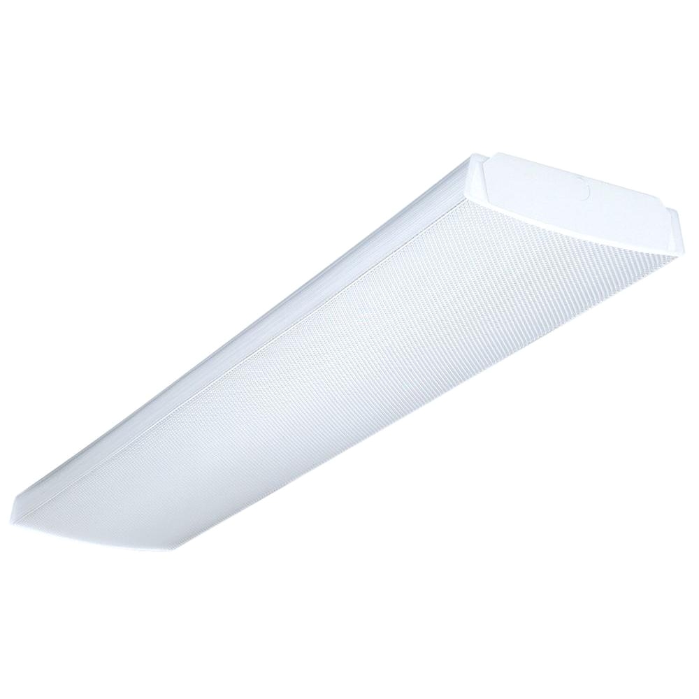 lithonia lighting 4 ft 4 light fluorescent wraparound lens ceiling fixture