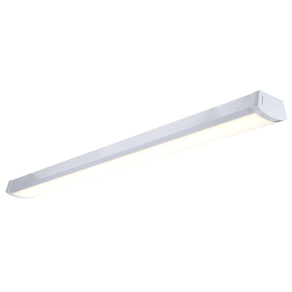 lithonia lighting 4 ft 40 watt white integrated led flushmount wraparound light pallet