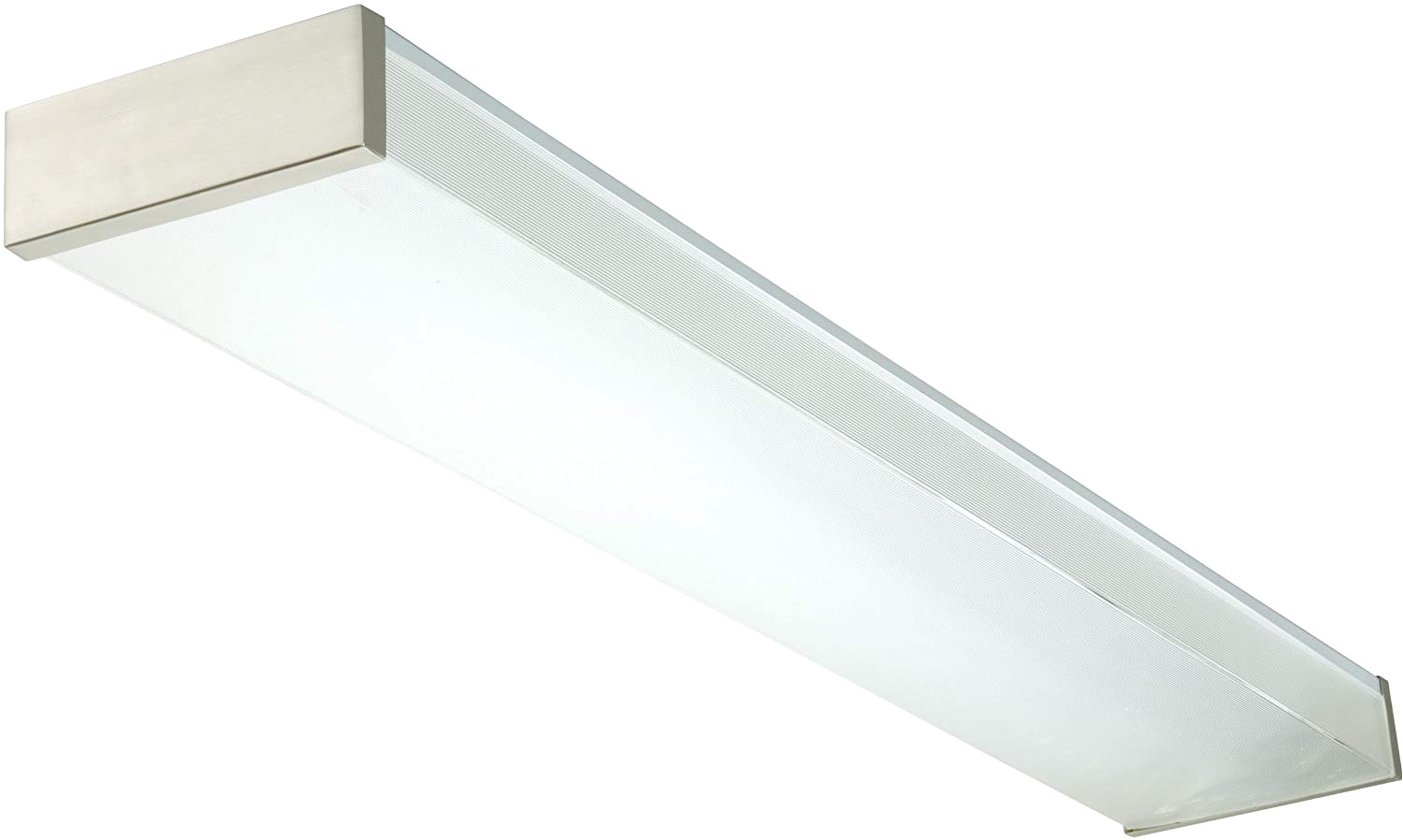 lithonia lighting new 2 32 120 re bn fluorescent wraparound nickel close to ceiling light fixtures amazon com
