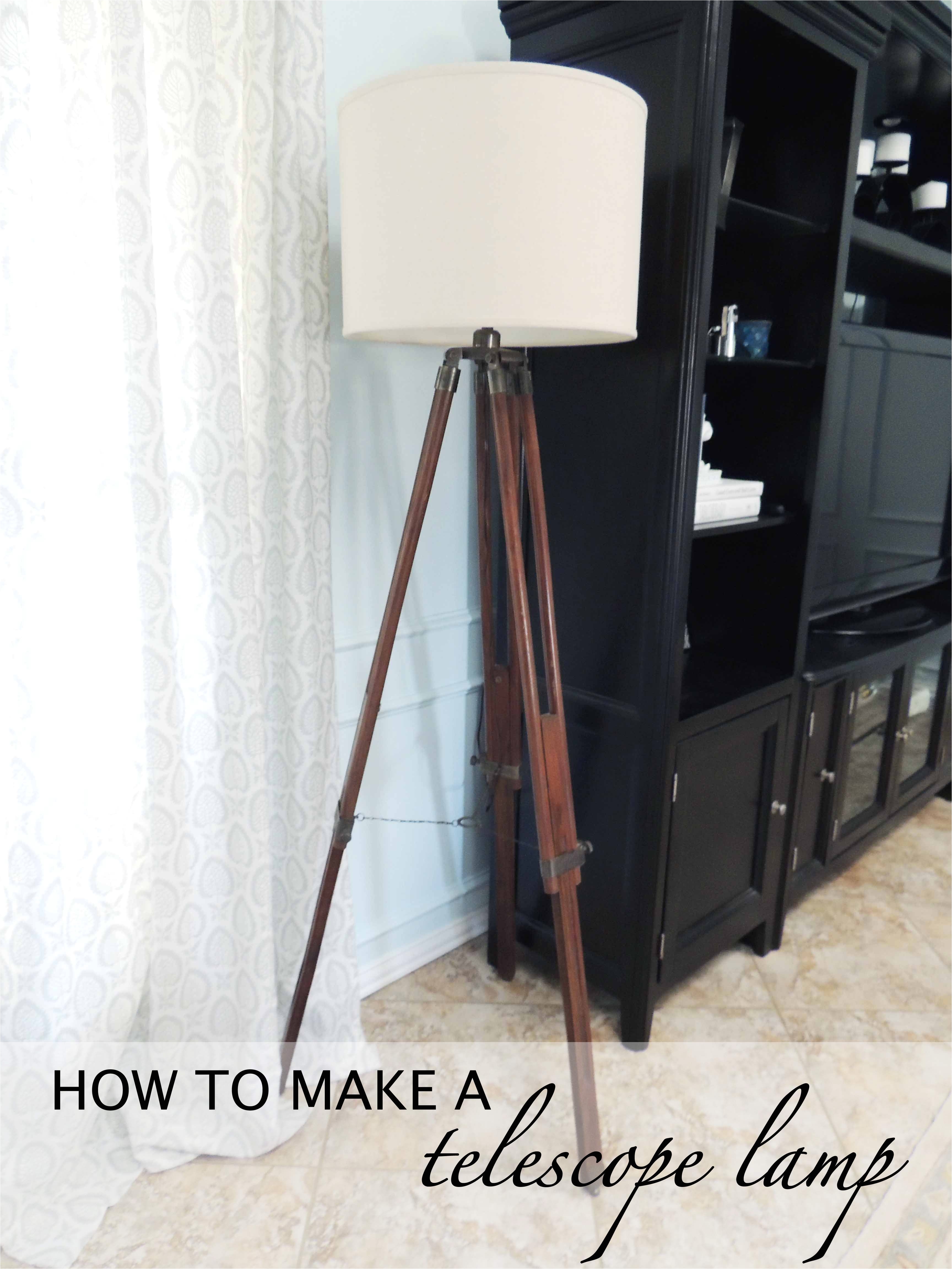 restoration hardware lamp knock off how to make a telescope lamp