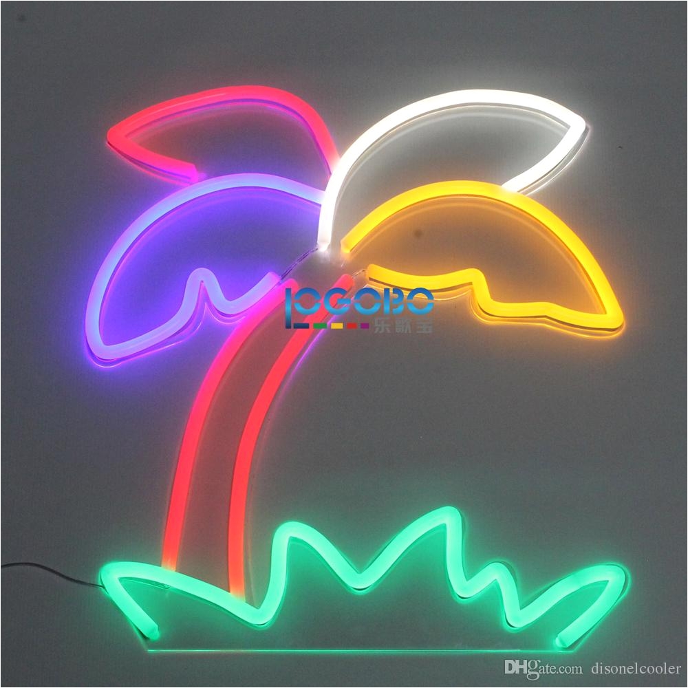 2018 custom business neon signs handcraft palm tree cool neon lighted up sign for home beer bar pub recreation game room window display from disonelcooler