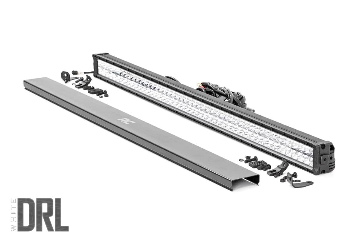 50 inch cree led light bar dual row chrome series w