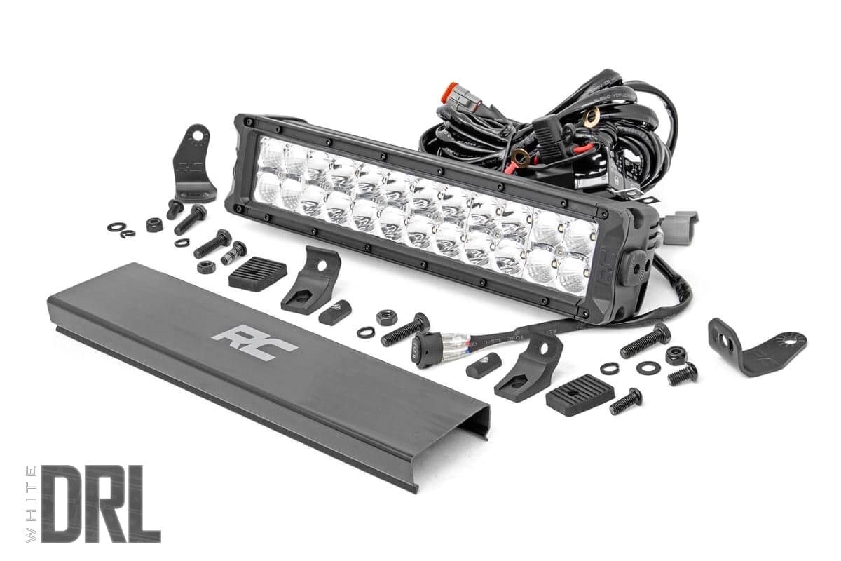 12 inch cree led light bar with cool white drl 70912drl rough country suspension systemsa