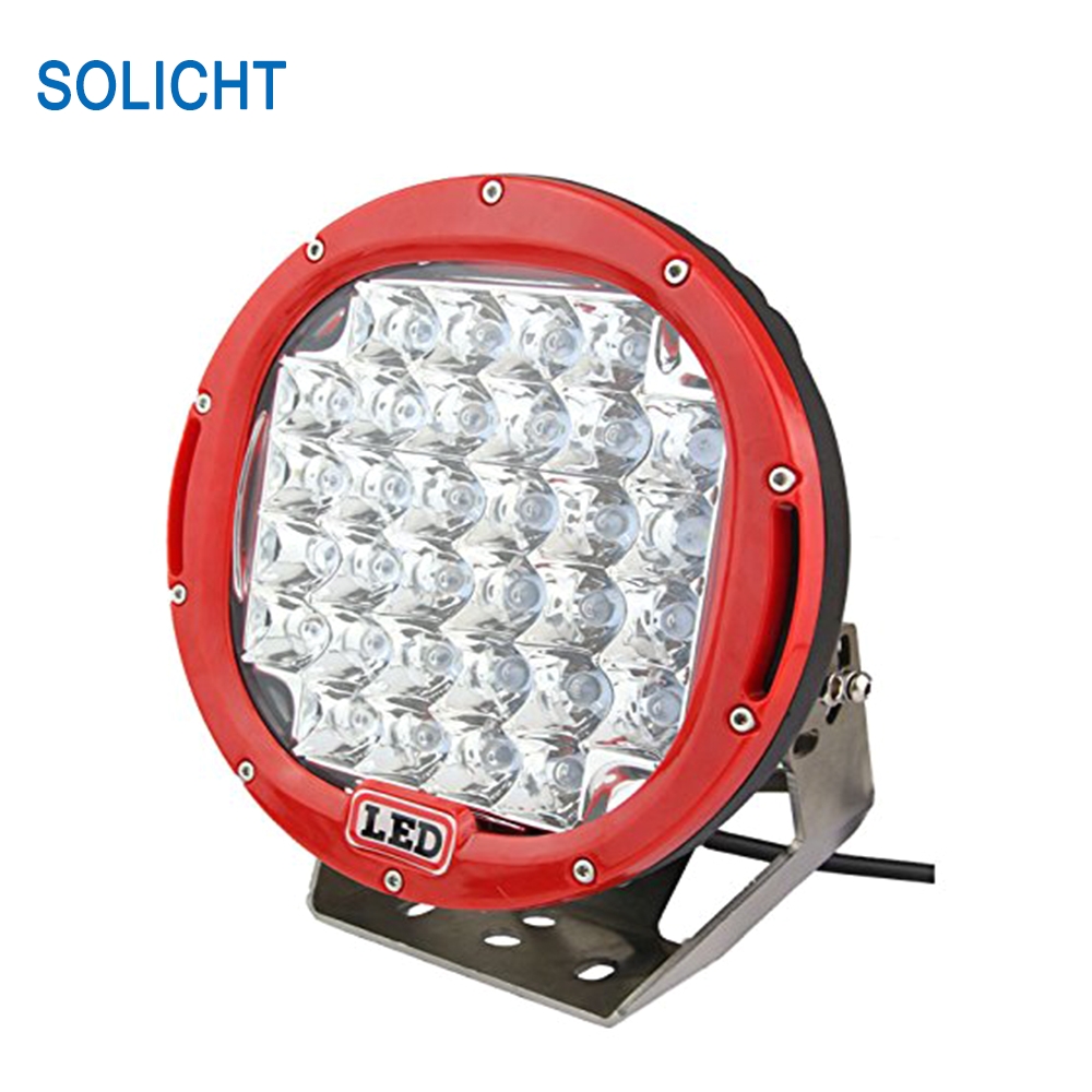 solicht 9 185w round led driving light ip68 4x4 4wd atv car off road driving fog lamp 12v 24v 5w offroad lights led spotlight in light bar work light from