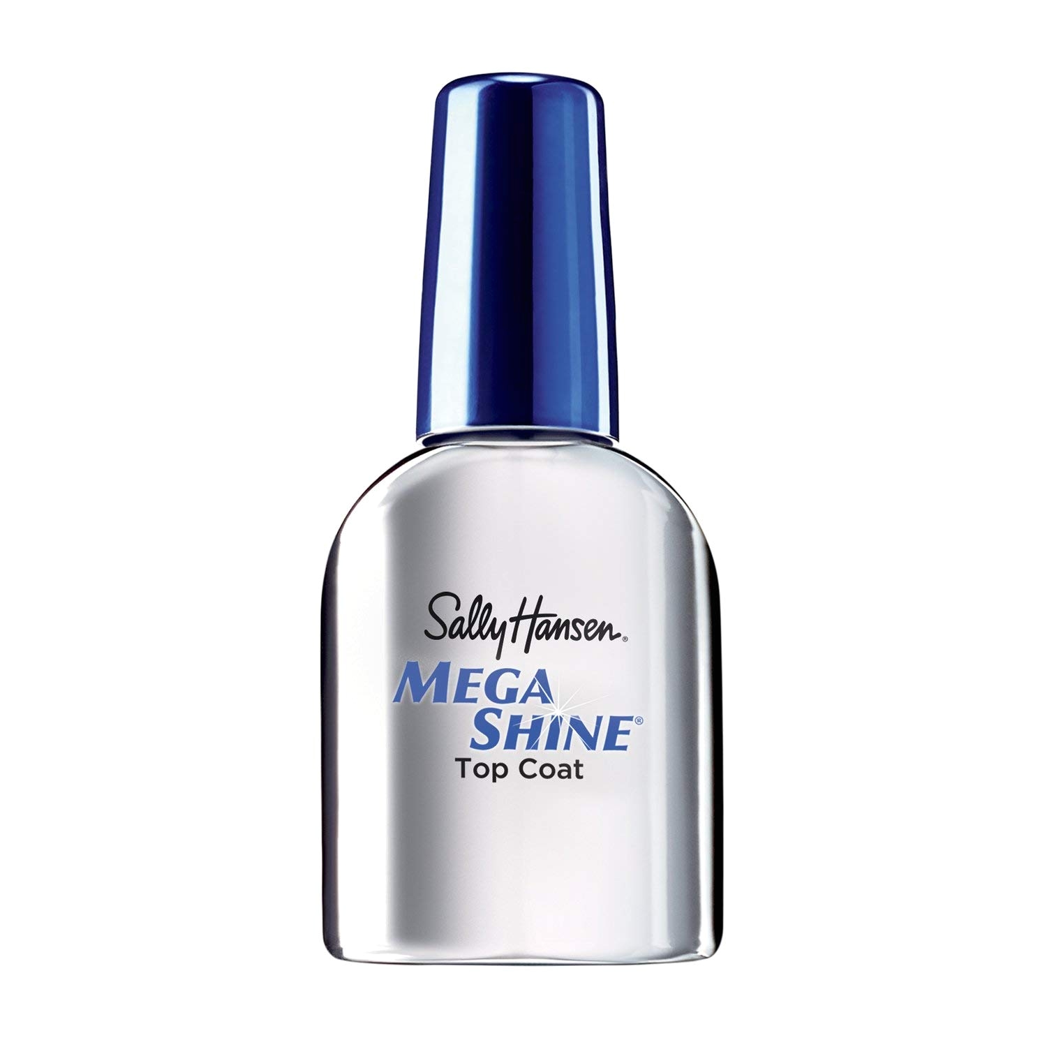 amazon com sally hansen mega shine top coat 3460 clear nail polish beauty