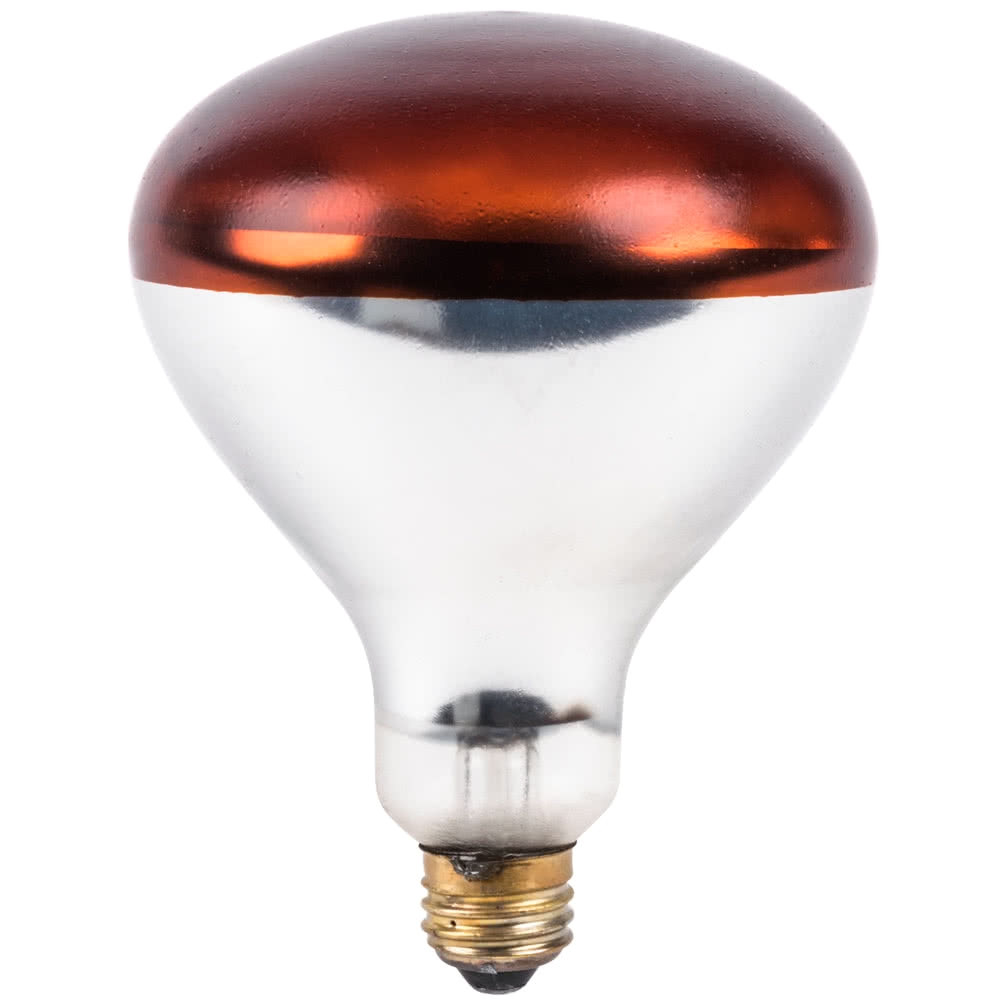 120 volts lavex janitorial 250 watt red coated infrared heat lamp light bulb