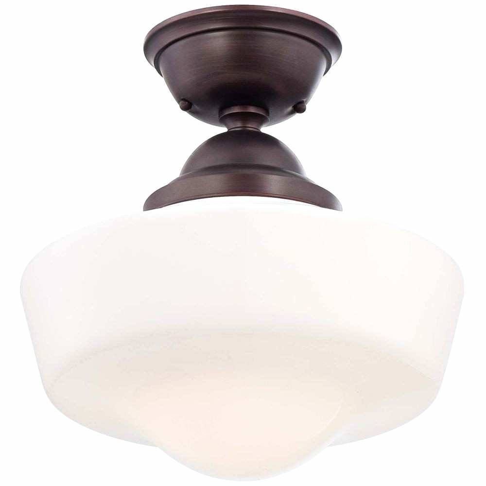 bronze semi flush ceiling light luxury semi flush ceiling lights fixtures luxury schoolhouse style 13 3