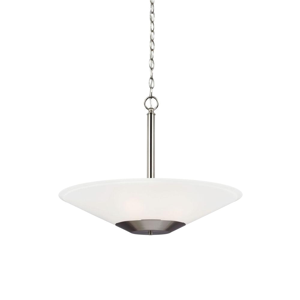 ashburne 3 light brushed nickel indoor pendant