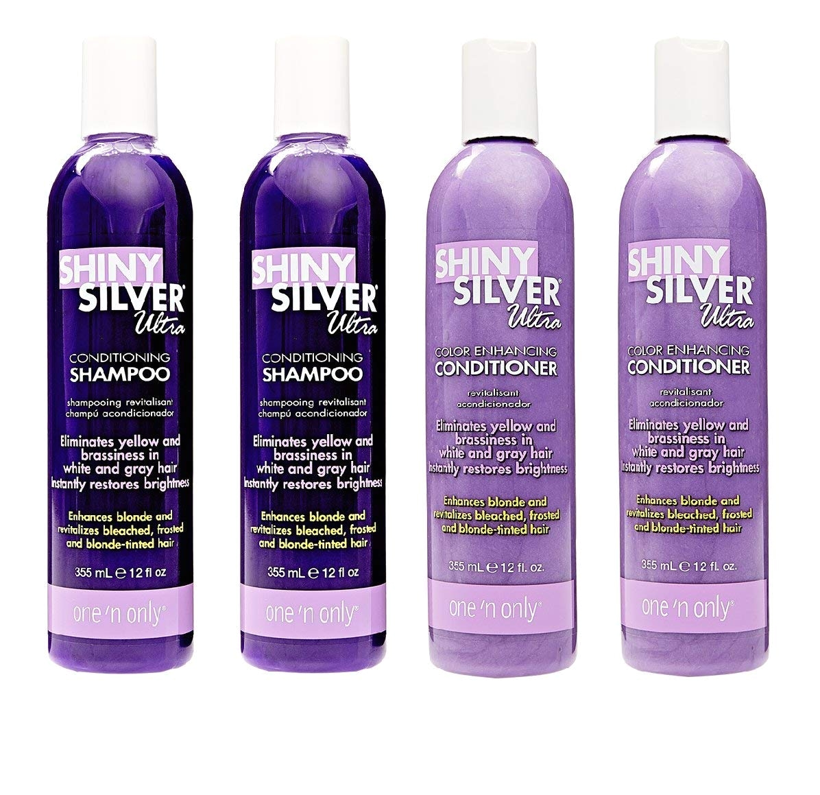 Shimmer Lights Purple Shampoo Amazon Com Shiny Silver Ultra Blonde Enhancement Purple Shampoo