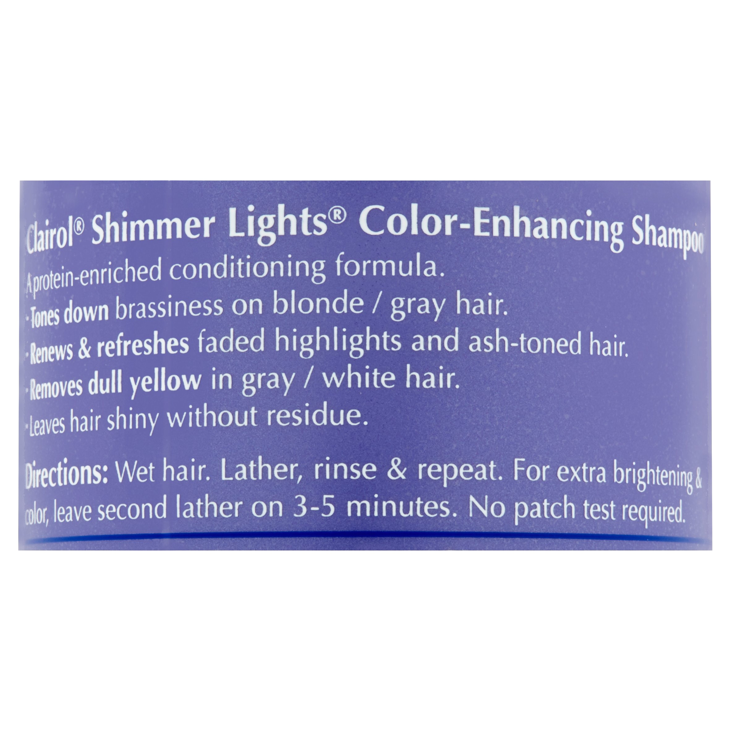 clairol professional shimmer lights blonde and silver shampoo 16 fl oz walmart com