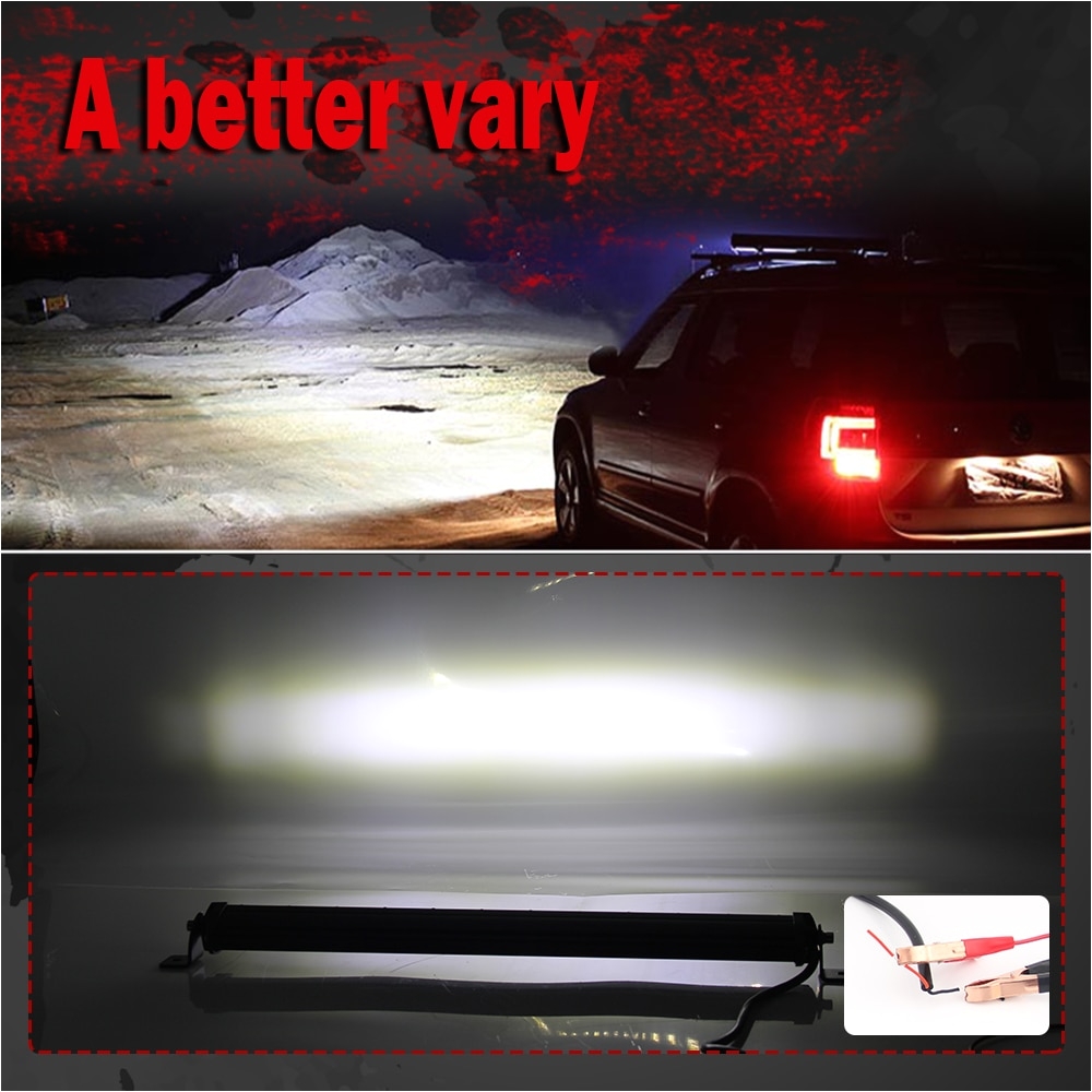 co light super slim 6d 20 inch 90w led light bar combo led beams auto work light for jeep atv lada niva off road 12v 24v led bar in light bar work light