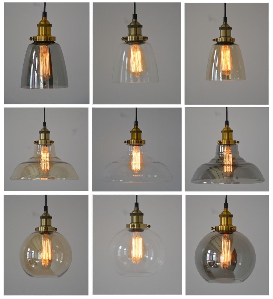 new modern vintage industrial retro loft glass ceiling lamp shade pendant light home furniture diy lighting ceiling lights chandeliers ebay