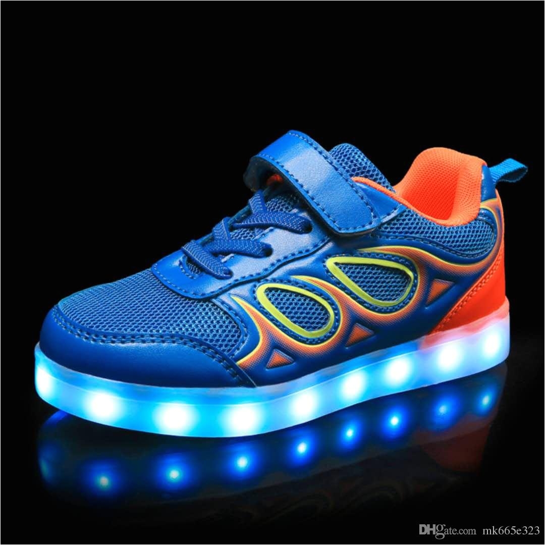 kids led shoes casual multi fashion sports shoes colorful glowing baby boys girls breathable sneakers usb charging light up shoes sale on kids shoes kids