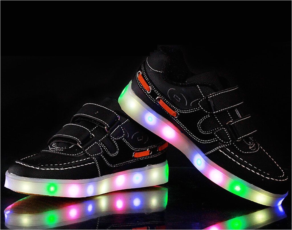 kids shoes hot style of male and female light up shoes seven lights