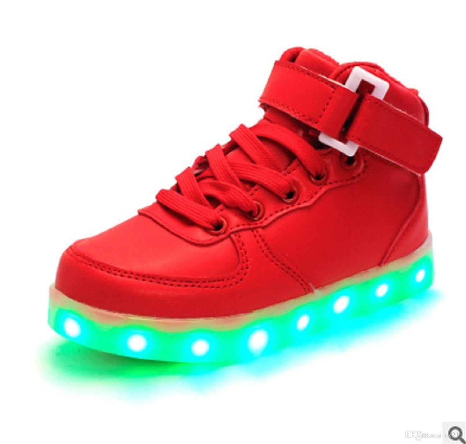 light up high top sports sneakers shoes women men high top usb charging led shoes flashing