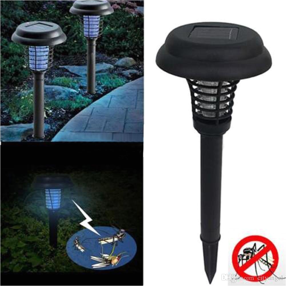 uv led solar powered outdoor yard garden lawn anti mosquito insect pest bug zapper killer trapping lantern lamp light with spike electronic shops gadets