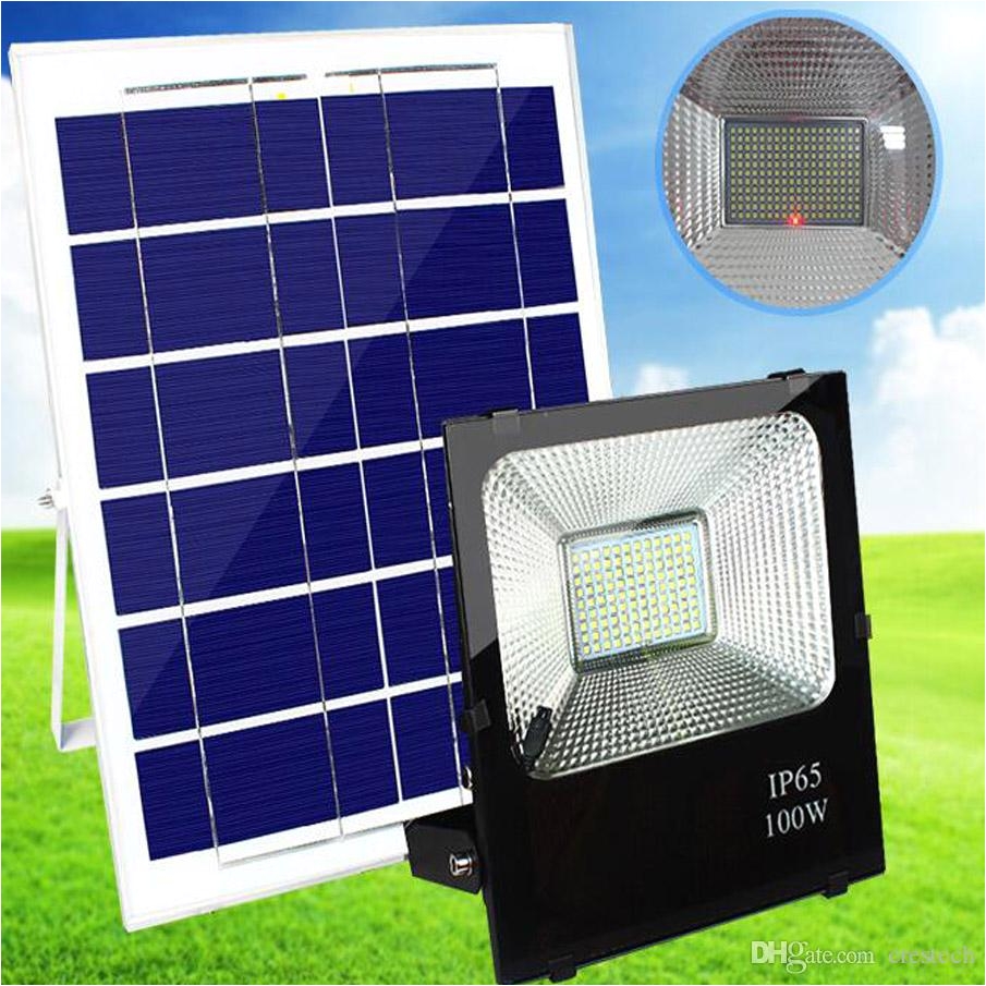 2018 solar floodlight lawn lights wall lamp 100w outdoor flood lights ip65 flood spotlight solar powered led flood light outdoor from crestech