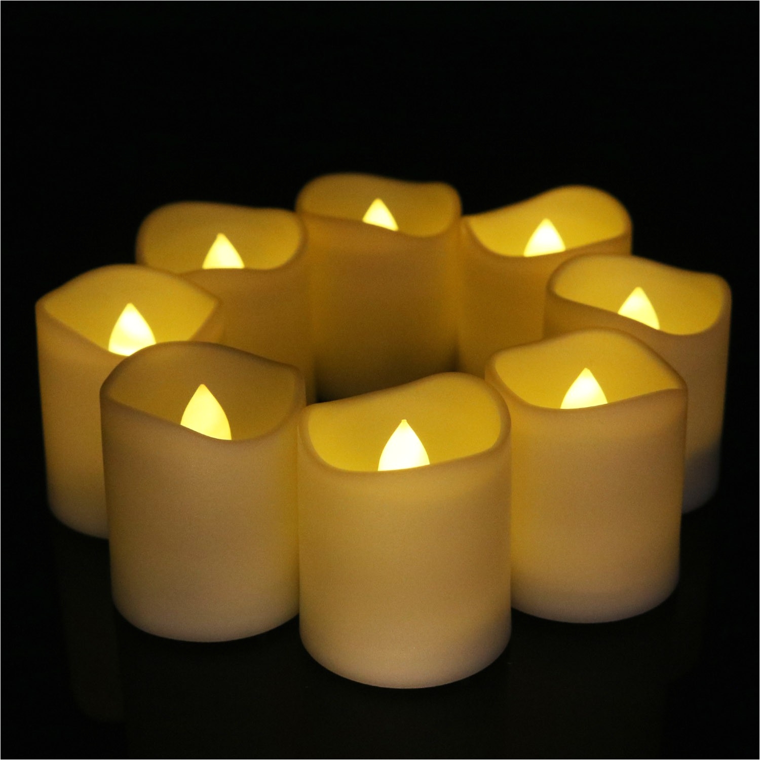 battery operated votive led tea lights with remote control