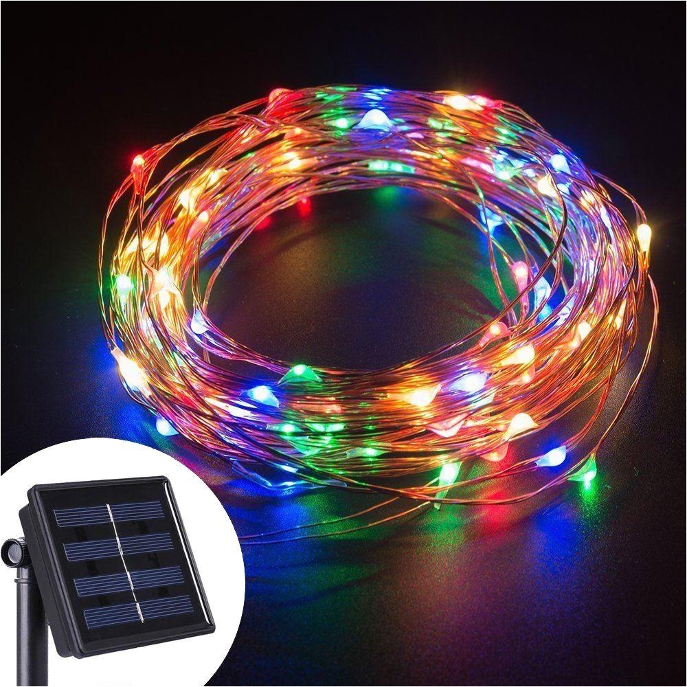 led string lights 10m 100 leds solar powered copper wire fairy lights for decoratinggardenpatioweddingholiday decorations led string solar led solar