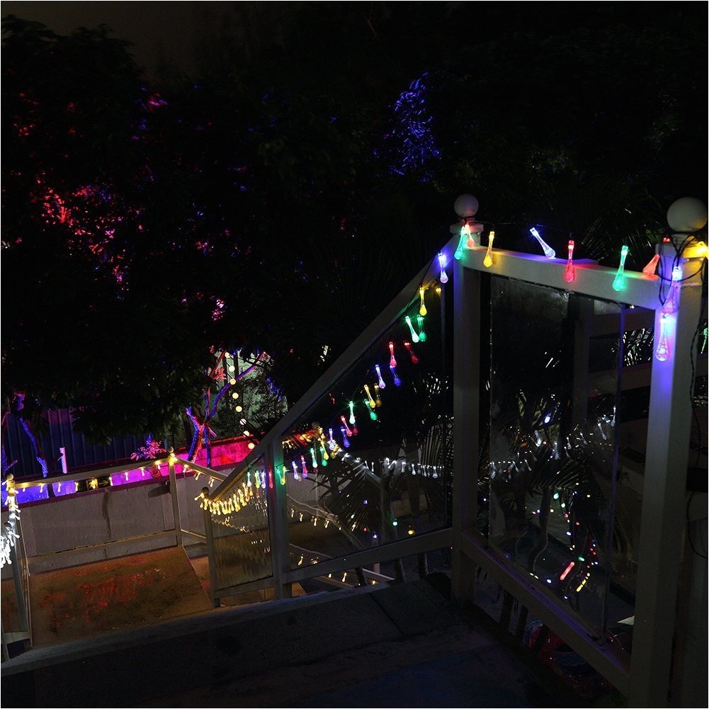 gdealer water drop solar string lights3