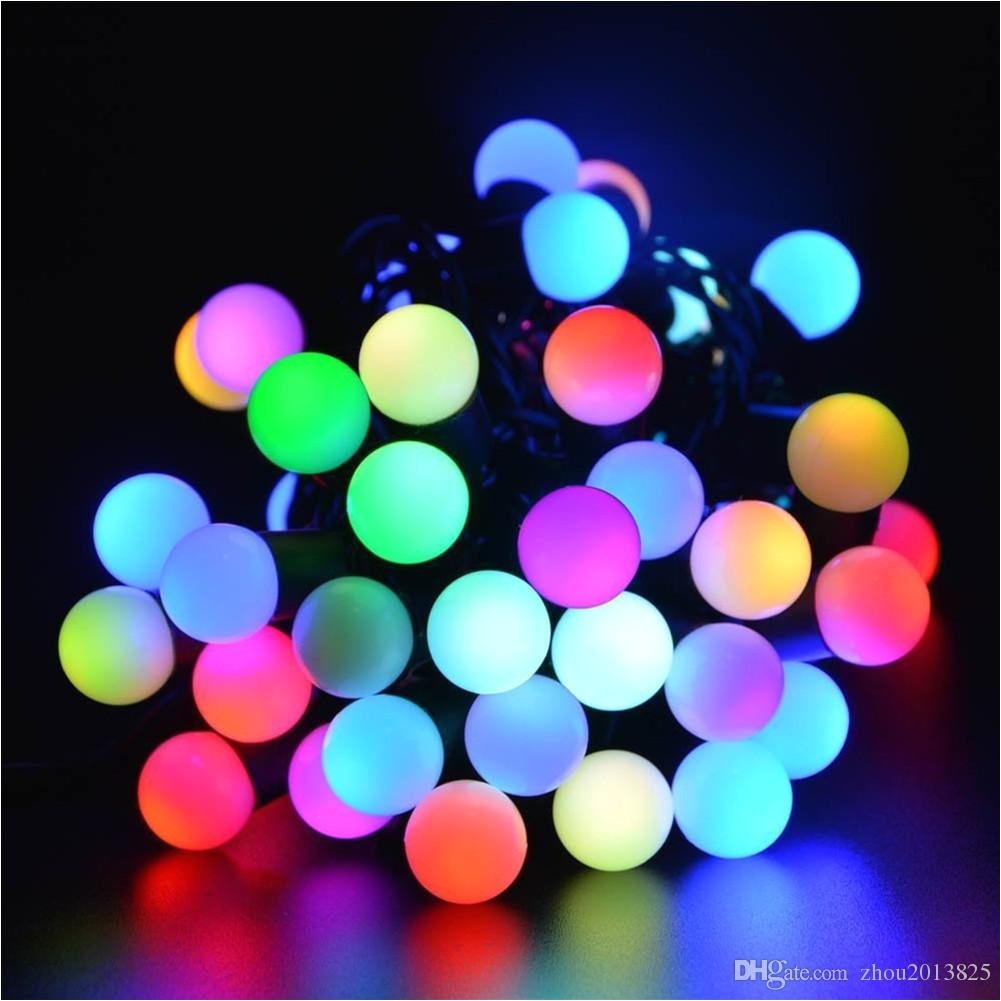 small white ball solar string light 30 led waterproof solar power string lights for partygardensoutdoorholiday decorationsmulticolor ball string lights