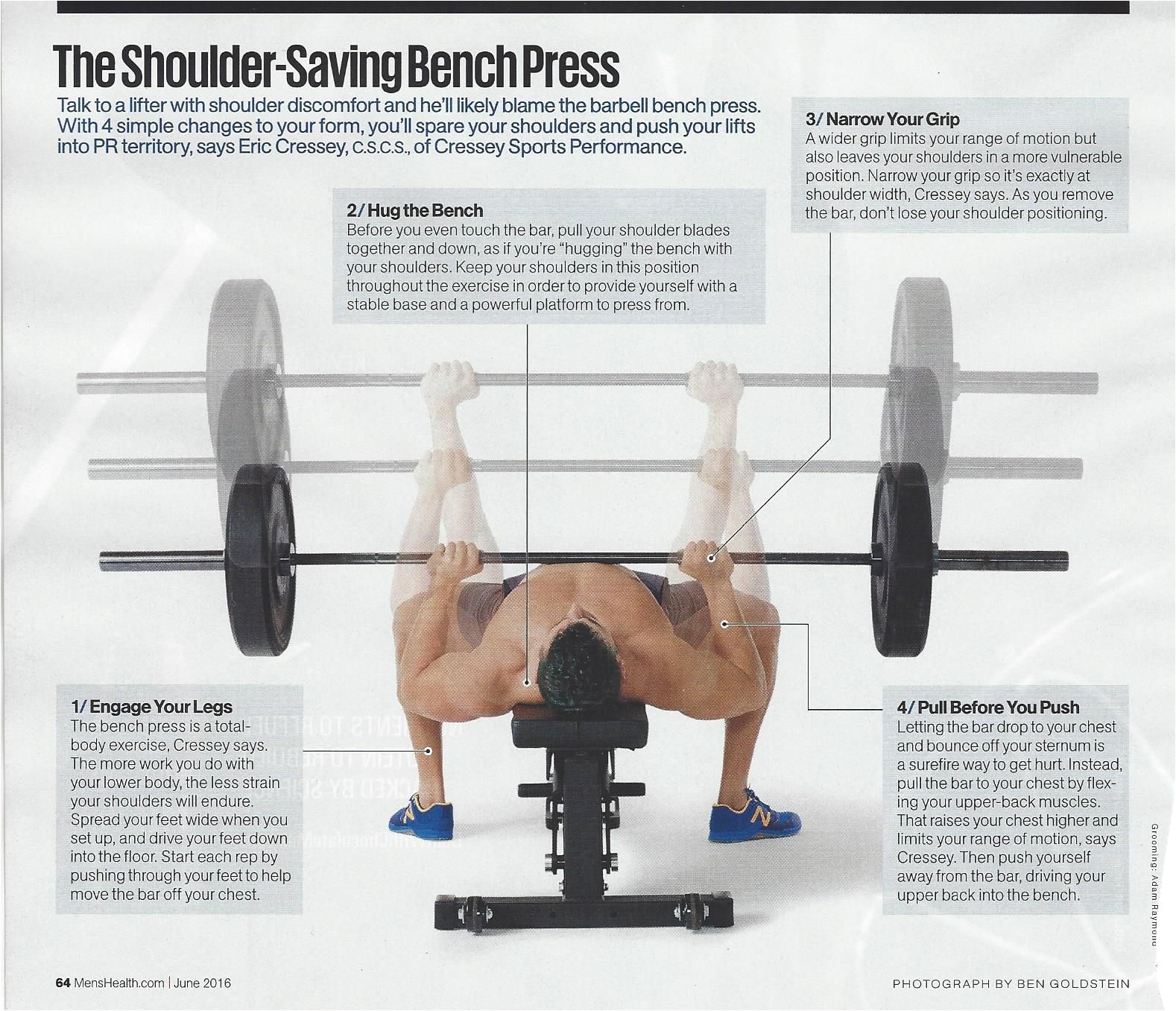 bench press proper form from menshealthmag ns