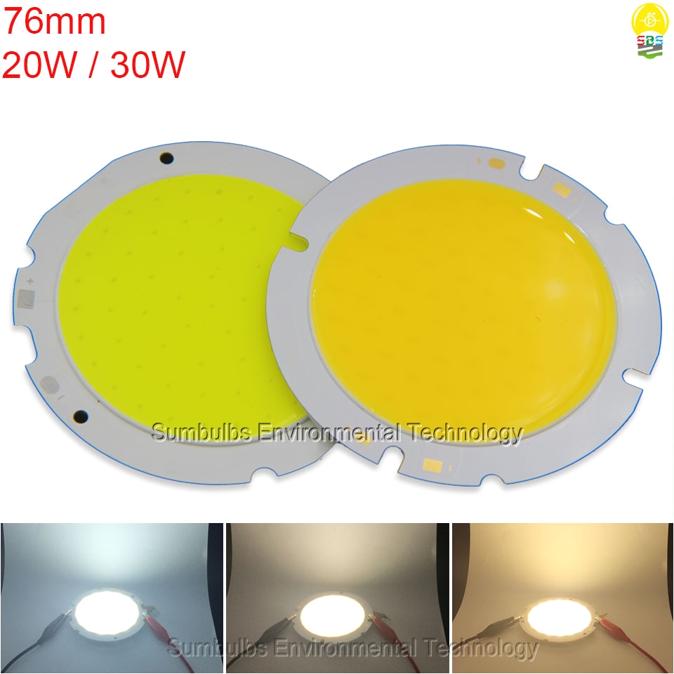 76mm 20w 30w ultra bright circular led cob light source for downlight spotlight ceiling lights big