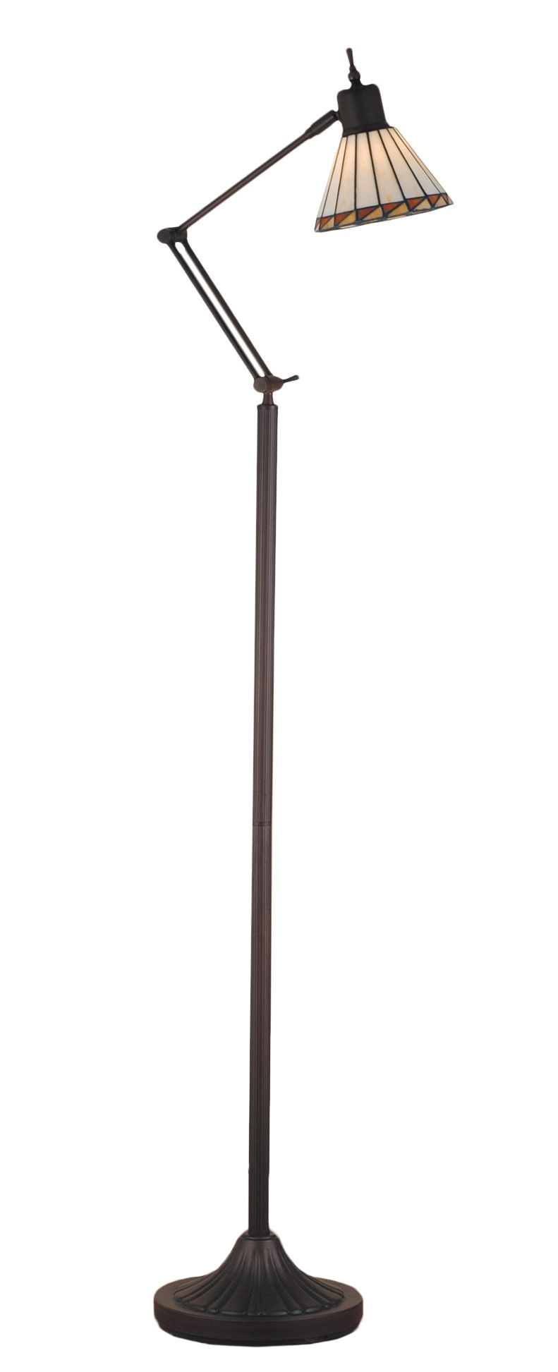 60h prairie mission adjustable tiffany floor lamp