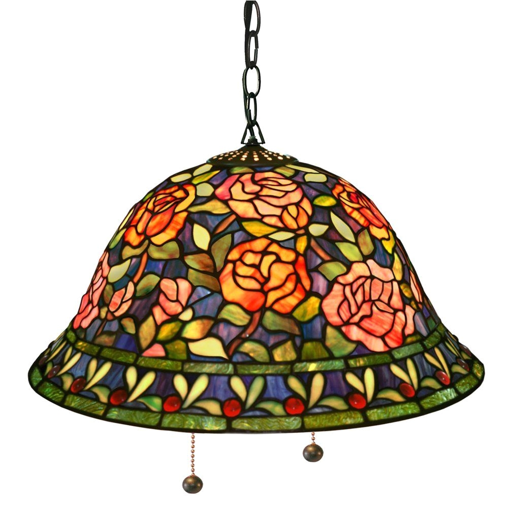 lovely tiffany hanging lamp