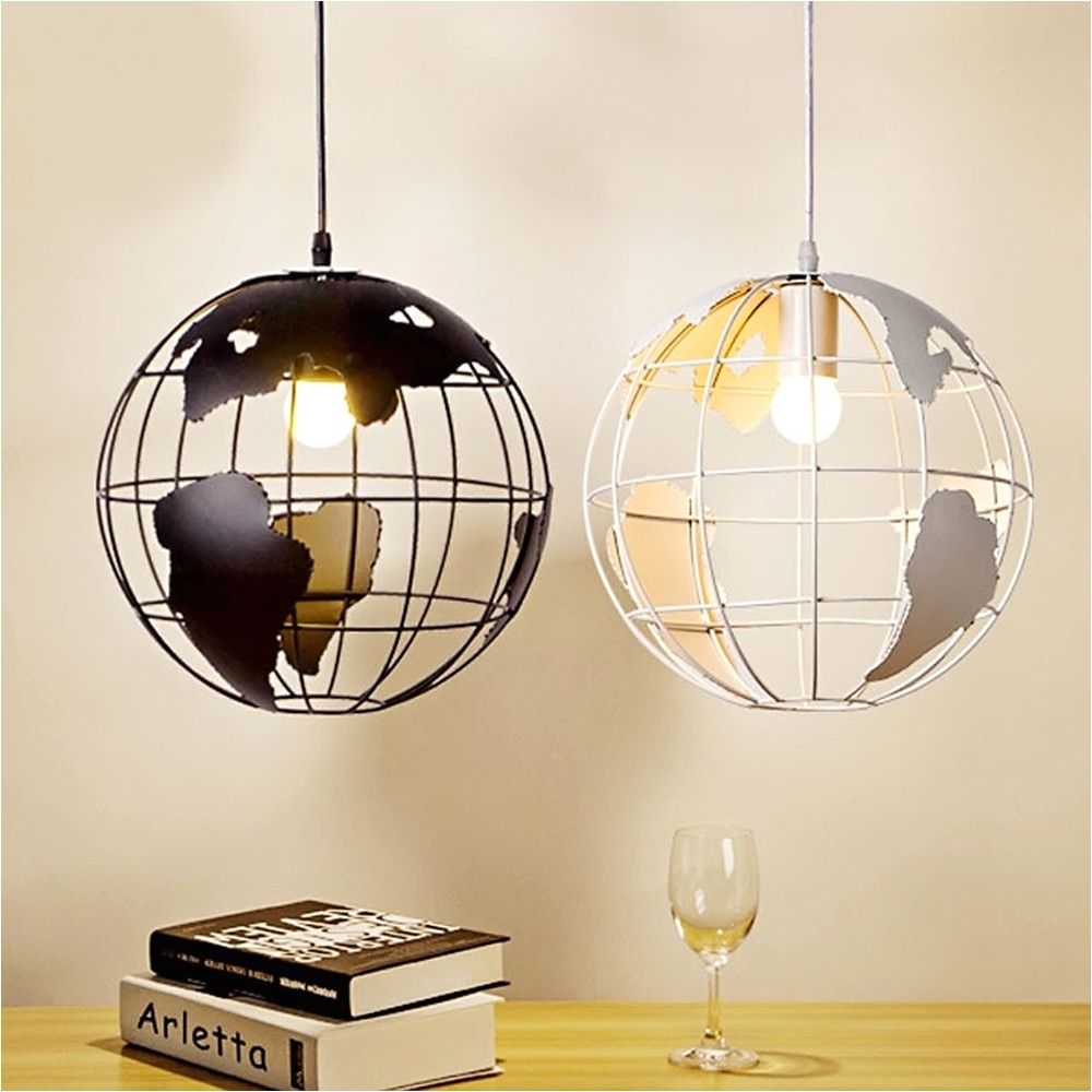 Stained Glass Hanging Lamps for Sale Retro Indoor Lighting Vintage Pendant Lights Globe Iron Cage