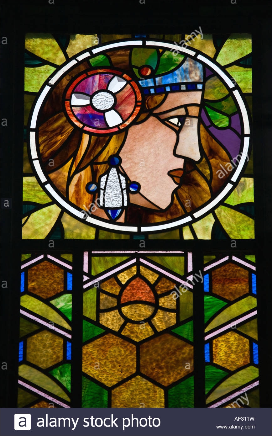 a stained glass panel from the canopy of the obecna­ dum municipal house concert