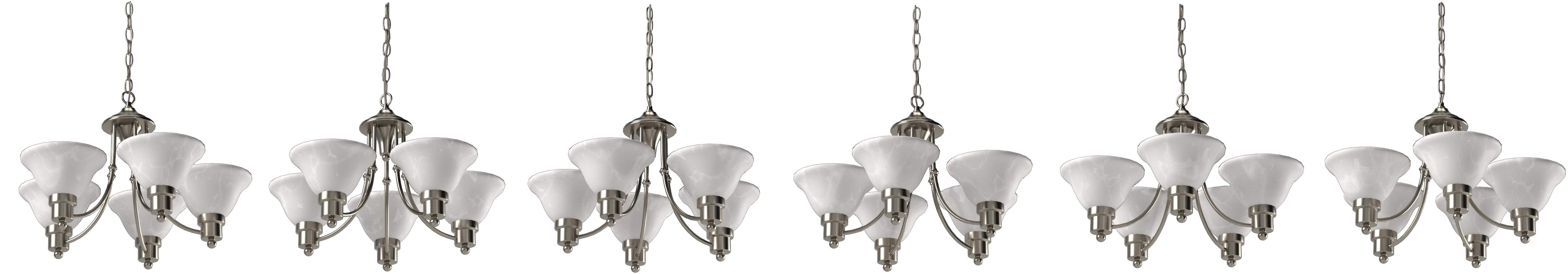 hardware house 544452 bristol 5 light chandelier brushed nickel lighting fixtures amazon com