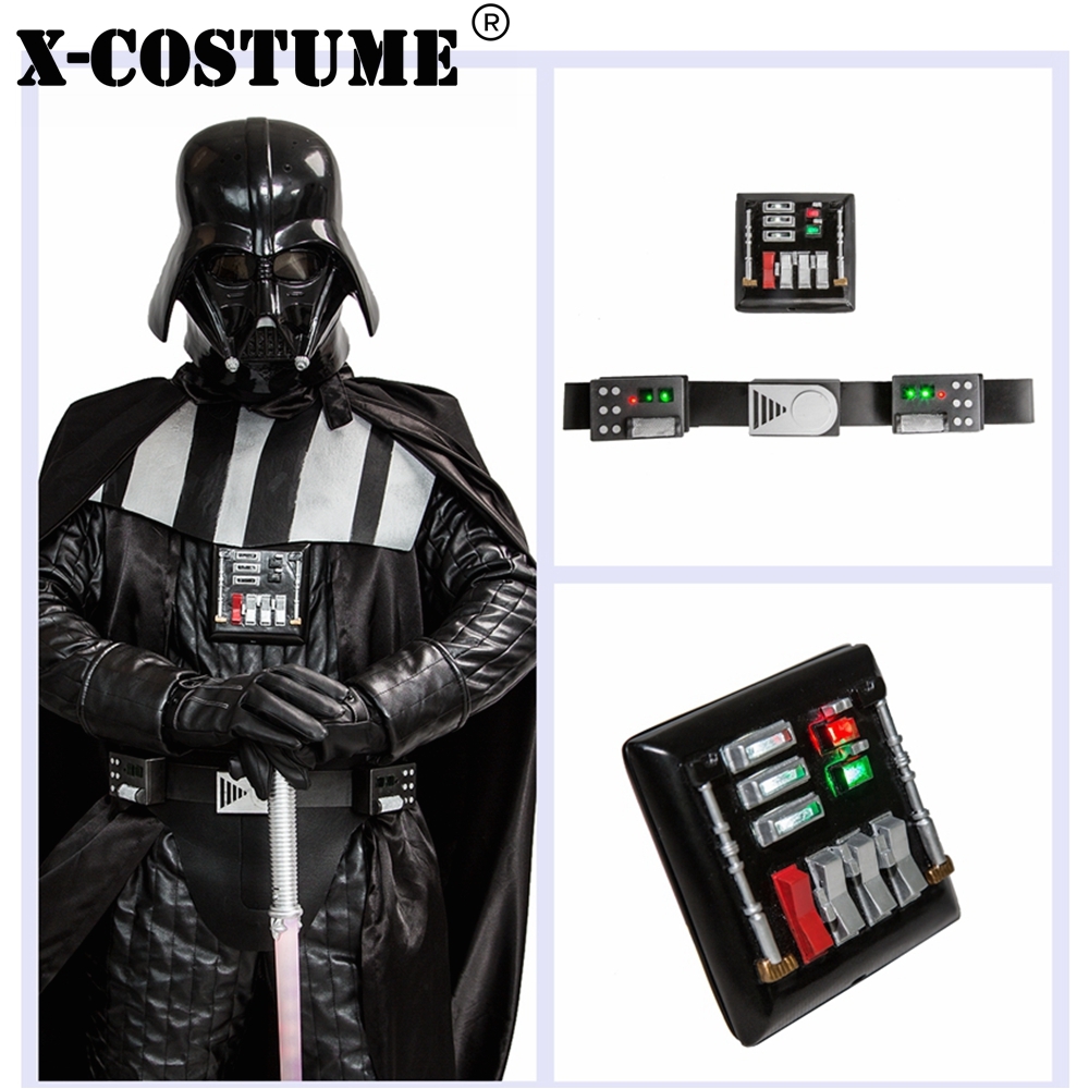 x costume star wars darth vader belt and chest plate props with led light set movie cosplay anime fantasia adulto accessories in movie tv costumes from
