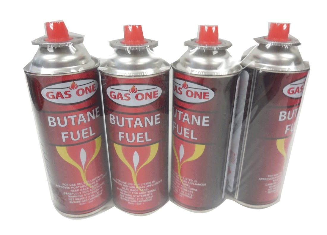 amazon com gasone butane fuel canister 4pack backpacking stoves sports outdoors